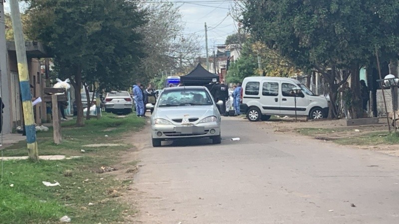 La escena donde se dio el enfrentamiento entre el agente provincial y los gendarmes.