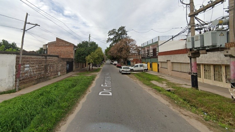 La cuadra donde tuvo lugar el robo.