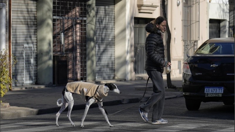 Otro día bien invernal en Rosario.